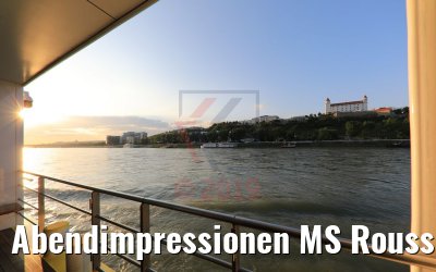 Abendimpressionen MS Rousse Prestige von Bratislava kommend 02.05.2019