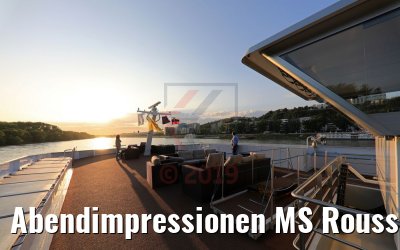 Abendimpressionen MS Rousse Prestige von Bratislava kommend 02.05.2019