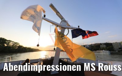 Abendimpressionen MS Rousse Prestige von Bratislava kommend 02.05.2019