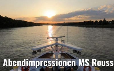Abendimpressionen MS Rousse Prestige von Bratislava kommend 02.05.2019