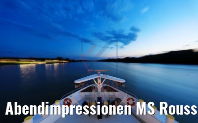 Abendimpressionen MS Rousse Prestige von Bratislava kommend 02.05.2019