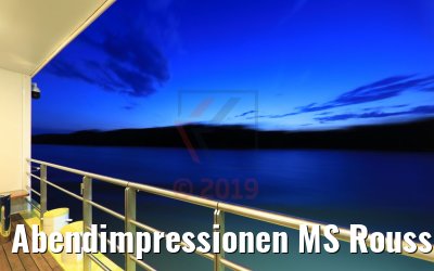 Abendimpressionen MS Rousse Prestige von Bratislava kommend 02.05.2019