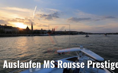 Auslaufen MS Rousse Prestige Budapest 01.05.2019
