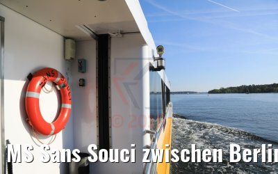 MS Sans Souci zwischen Berlin und Magdeburg 21.04.2019