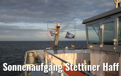 Sonnenaufgang Stettiner Haff MS Sans Souci 07.10.2020