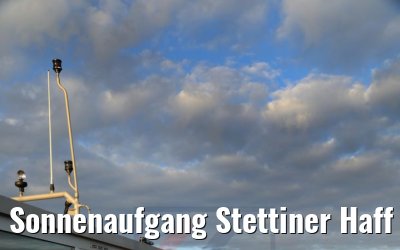 Sonnenaufgang Stettiner Haff MS Sans Souci 07.10.2020