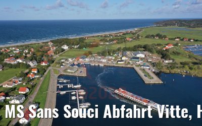MS Sans Souci Abfahrt Vitte, Hiddensee 09.10.2020