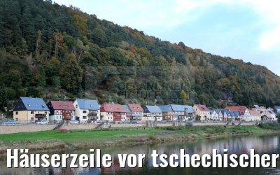 Häuserzeile vor tschechischer Grenze 19.10.2016