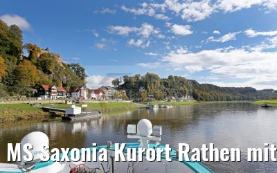 MS Saxonia Kurort Rathen mit Felsenburg 19.10.2016