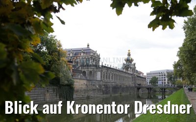 Blick auf Kronentor Dresdner Zwinger 20.10.2016