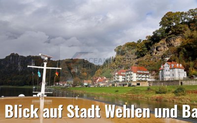 Blick auf Stadt Wehlen und Basteifelsen 20.10.2016