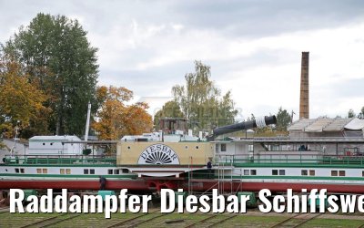 Raddampfer Diesbar Schiffswerft Dresden 20.10.2016