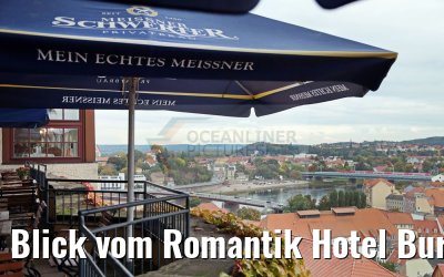 Blick vom Romantik Hotel Burgkeller Meissen auf Stadt 21.10.2016