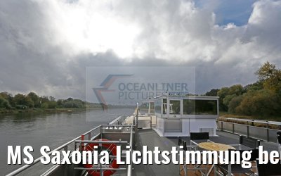 MS Saxonia Lichtstimmung bei Dessau 22.10.2016