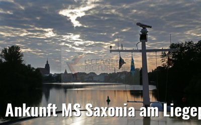 Ankunft MS Saxonia am Liegeplatz Brandenburg 23.10.2016