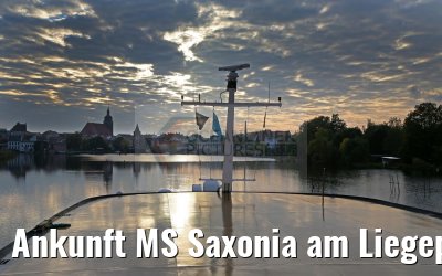 Ankunft MS Saxonia am Liegeplatz Brandenburg 23.10.2016