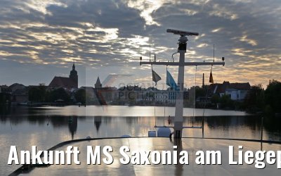 Ankunft MS Saxonia am Liegeplatz Brandenburg 23.10.2016