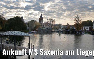 Ankunft MS Saxonia am Liegeplatz Brandenburg 23.10.2016