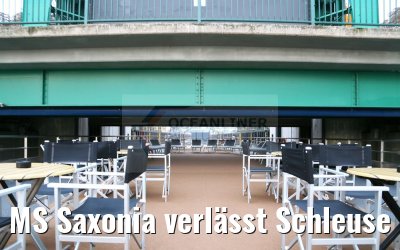 MS Saxonia verlässt Schleuse Niegripp 23.10.2016