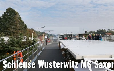 Schleuse Wusterwitz MS Saxonia 23.10.2016