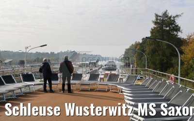 Schleuse Wusterwitz MS Saxonia 23.10.2016