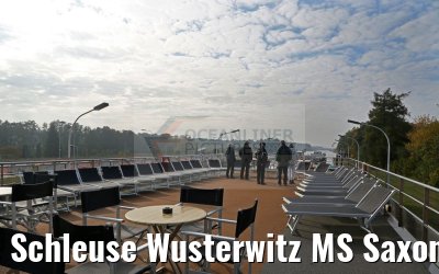 Schleuse Wusterwitz MS Saxonia 23.10.2016