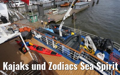 Kajaks und Zodiacs Sea Spirit