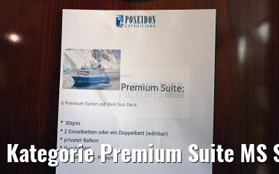 Kategorie Premium Suite MS Sea Spirit