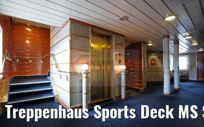 Treppenhaus Sports Deck MS Sea Spirit