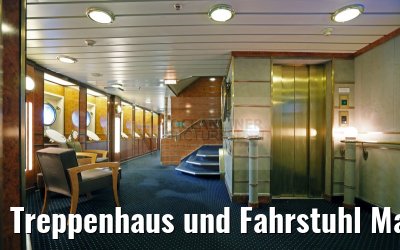 Treppenhaus und Fahrstuhl Main Deck Sea Spirit