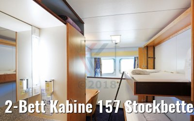 2-Bett Kabine 157 Stockbetten Europadeck MS Sofia