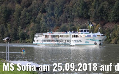 MS Sofia am 25.09.2018 auf der Donau