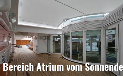 Bereich Atrium vom Sonnendeck aus gesehen MS Star Legend