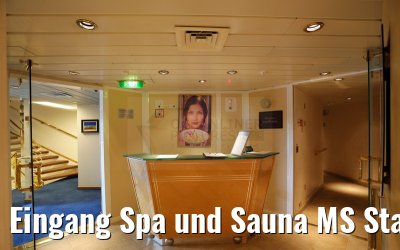 Eingang Spa und Sauna MS Star Legend
