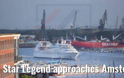 Star Legend approaches Amsterdam 29.05.2022