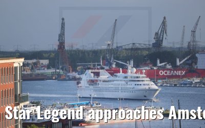 Star Legend approaches Amsterdam 29.05.2022