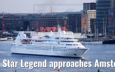 Star Legend approaches Amsterdam 29.05.2022