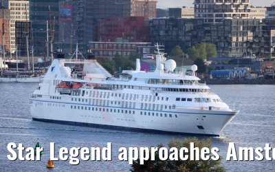 Star Legend approaches Amsterdam 29.05.2022