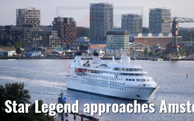 Star Legend approaches Amsterdam 29.05.2022