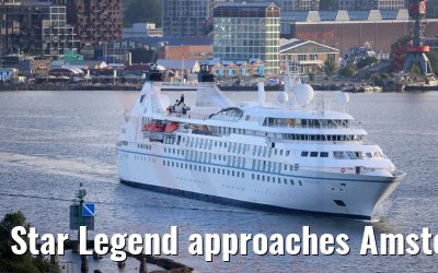 Star Legend approaches Amsterdam 29.05.2022