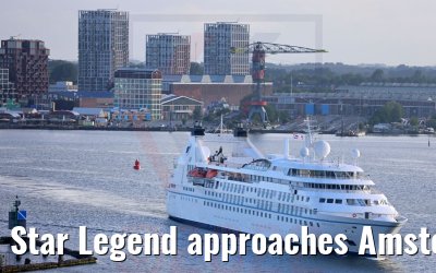 Star Legend approaches Amsterdam 29.05.2022