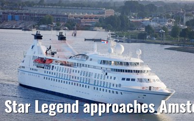 Star Legend approaches Amsterdam 29.05.2022
