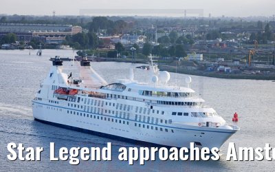 Star Legend approaches Amsterdam 29.05.2022