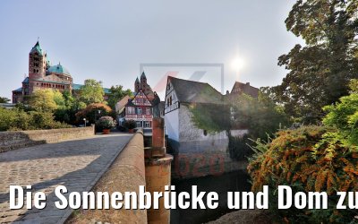Die Sonnenbrücke und Dom zu Speyer 18.09.2020