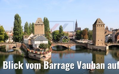 Blick vom Barrage Vauban auf La Petite France Strasbourg 19.09.2020