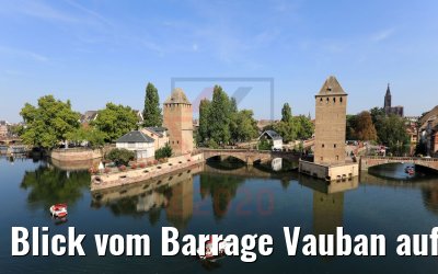 Blick vom Barrage Vauban auf La Petite France Strasbourg 19.09.2020
