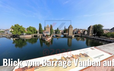 Blick vom Barrage Vauban auf La Petite France Strasbourg 19.09.2020