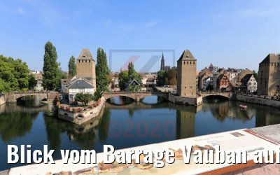 Blick vom Barrage Vauban auf La Petite France Strasbourg 19.09.2020