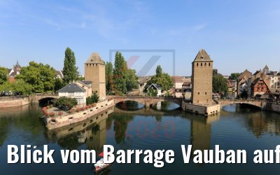 Blick vom Barrage Vauban auf La Petite France Strasbourg 19.09.2020