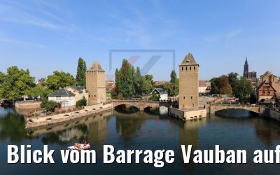 Blick vom Barrage Vauban auf La Petite France Strasbourg 19.09.2020